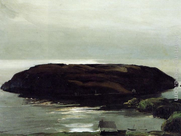 George Wesley Bellows An Island in the Sea Painting | Best Paintings